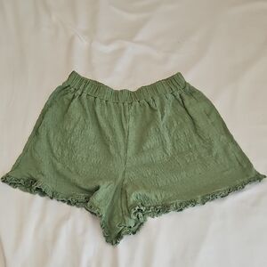 FP BEACH BY FREE PEOPLE Women's Twyla Shorts Size M in Green